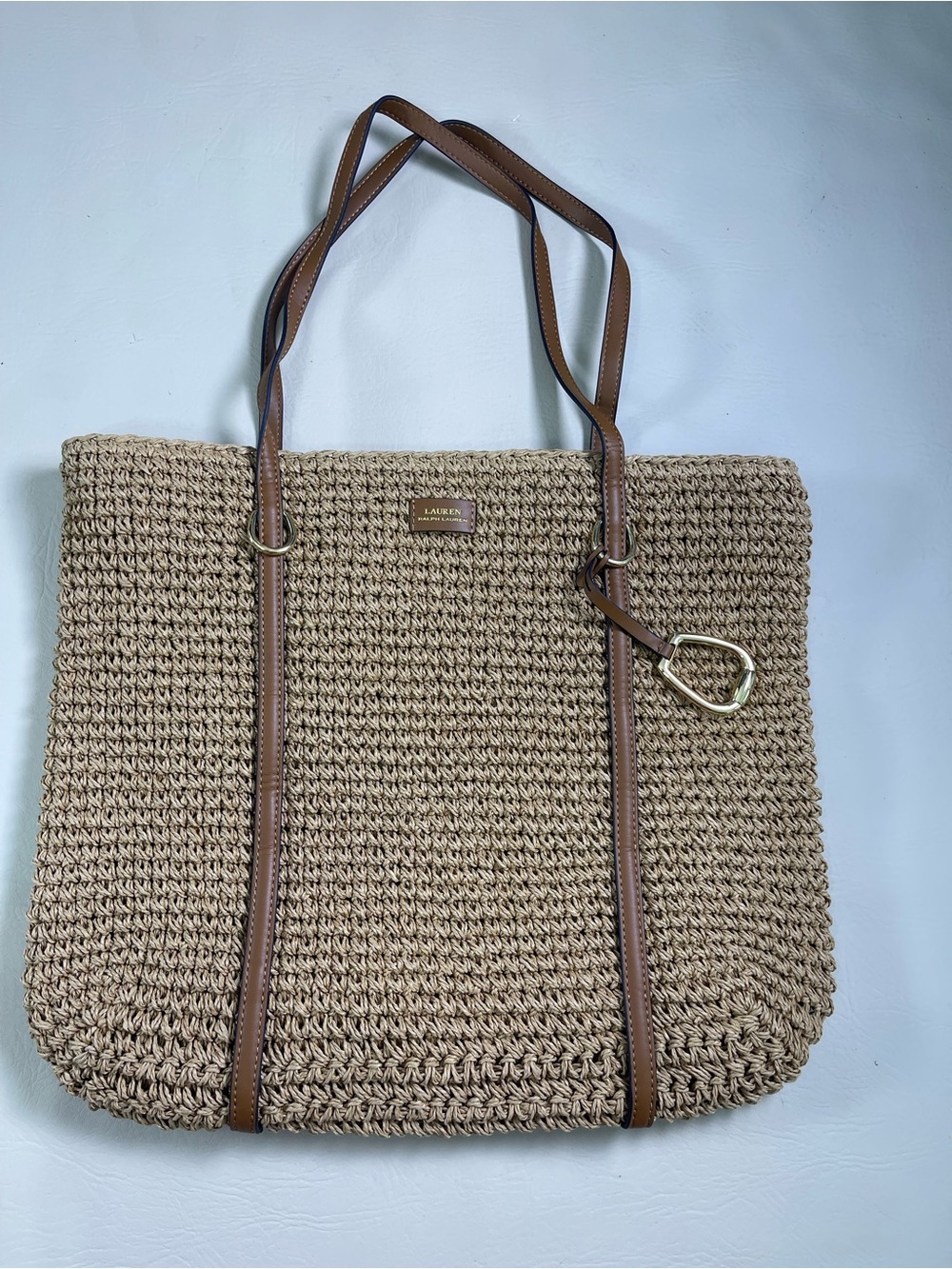 Ralph Lauren Straw Tote Bag